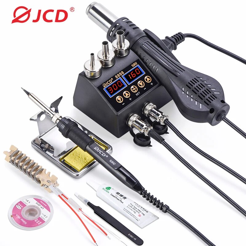 Smd Rework Station Hot Air Soldering 2 In 1 - JCD 8898 stasiun solder 750W, alat