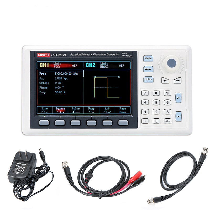 Dual Channel Arbitrary Waveform Function Generator 60Mhz - UTG962E Generator Gelombang Arbitrer Sumber Sinyal