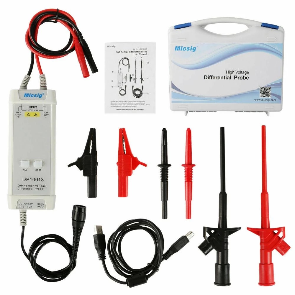 High Voltage Differential Probe 100Mhz 1300V - Osiloskop Mikrofon 2025 1300V 100MHz Probe
