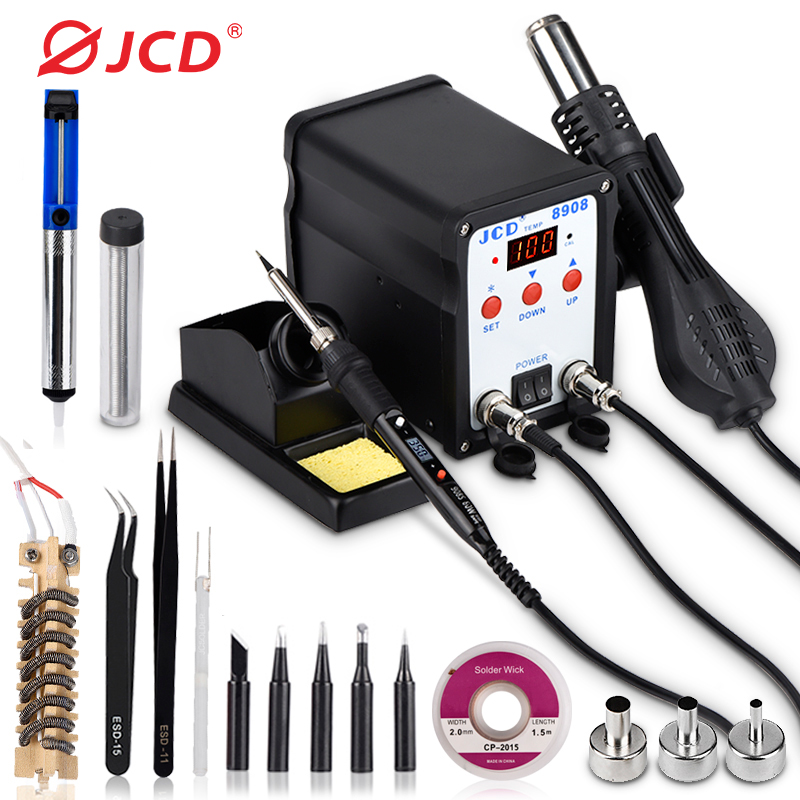 Smd Rework Station Hot Air Soldering 2 In 1 - JCD mesin solder 2 IN 1,