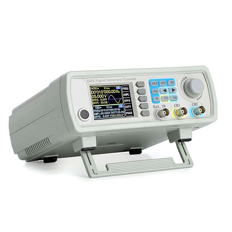 Dual Channel Arbitrary Waveform Function Generator 60Mhz - Generator Sinyal DDS Saluran Ganda Counter