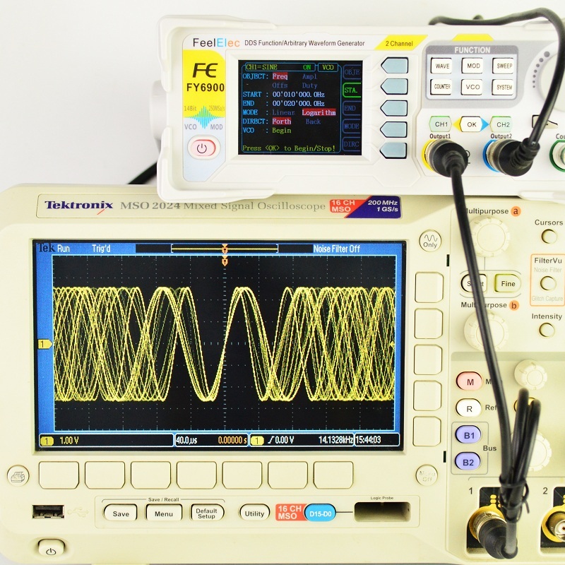 Dual Channel Arbitrary Waveform Function Generator 60Mhz - FY6900 Fungsi Generator Sinyal Digital Pengukur