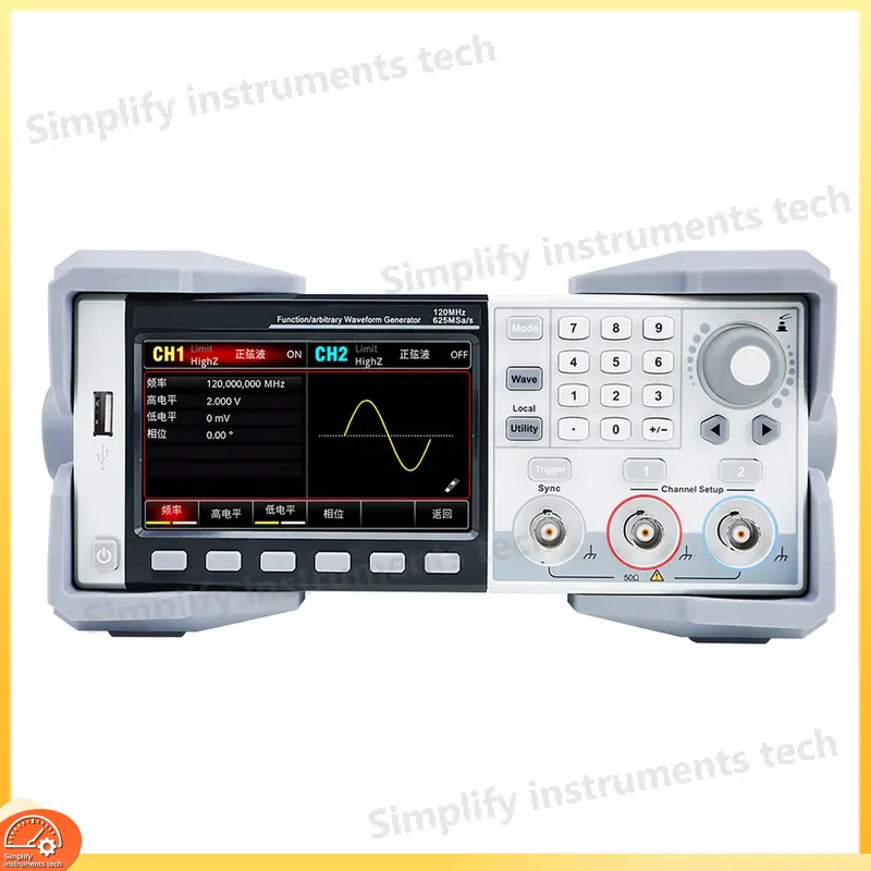 Dual Channel Arbitrary Waveform Function Generator 60Mhz - Generator Fungsi Gelombang Arbitrer Presisi Tinggi