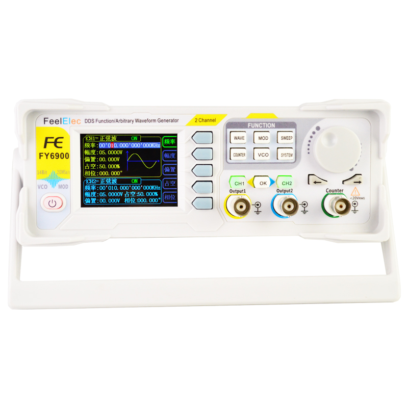 Dual Channel Arbitrary Waveform Function Generator 60Mhz - Baru FY6900 60MHz Dual Channel DDS