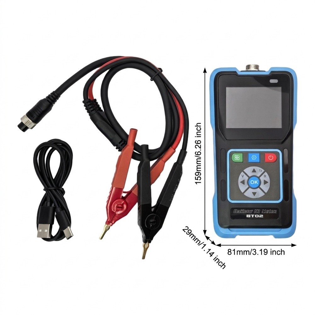 Battery Internal Resistance Tester Four Wire - BT02 Alat Uji Resistansi Internal Baterai