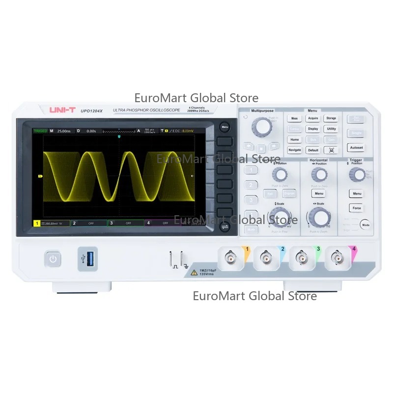 Digital Storage Oscilloscope 4 Channel 100Mhz - Osiloskop Digital UPO1104X 100MHz 4 Saluran