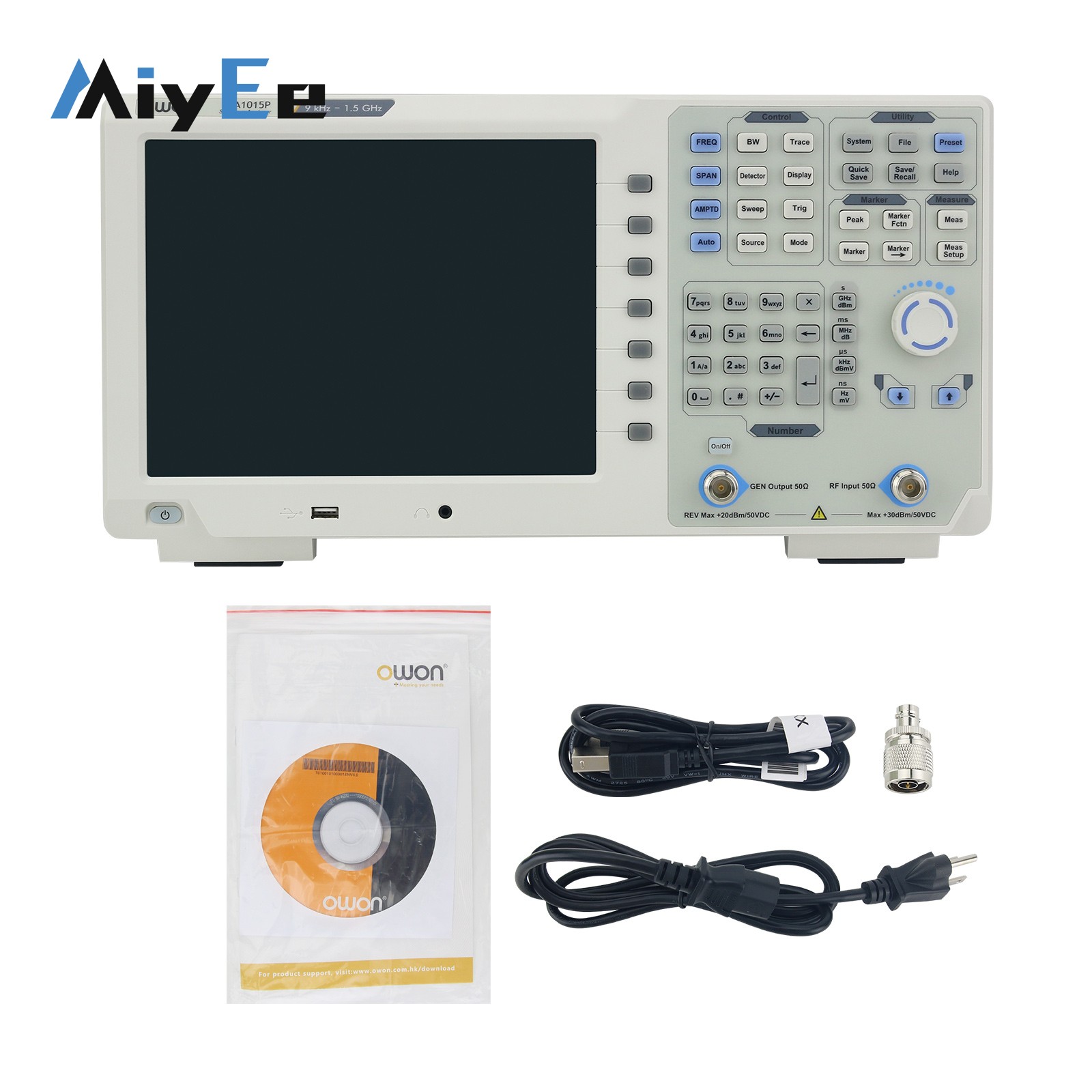 Spectrum Analyzer Tracking Generator 1.5Ghz - OWON XSA1015P-TG XSA1032P-TG Penganalisis Spektrum dengan