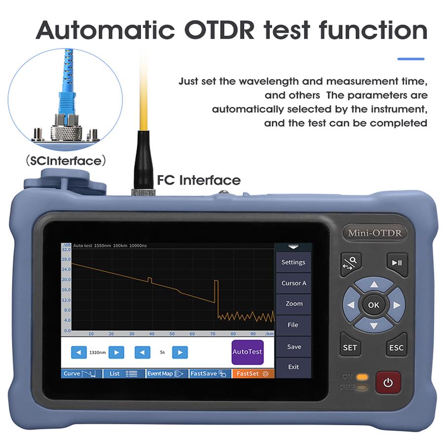 Layar Sentuh 4.3 Inci MINI OTD - Optical Time Domain Reflectometer Otdr 1310 1550Nm ulasan dan harga