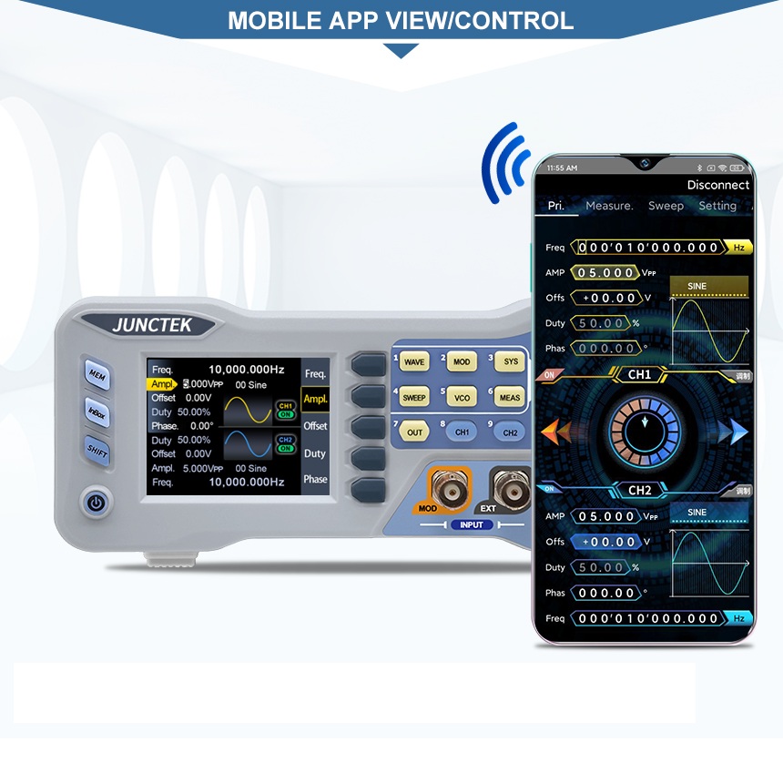 JDS8060 JDS8000 Generator Gelo - Dual Channel Arbitrary Waveform Function Generator 60Mhz ulasan dan harga