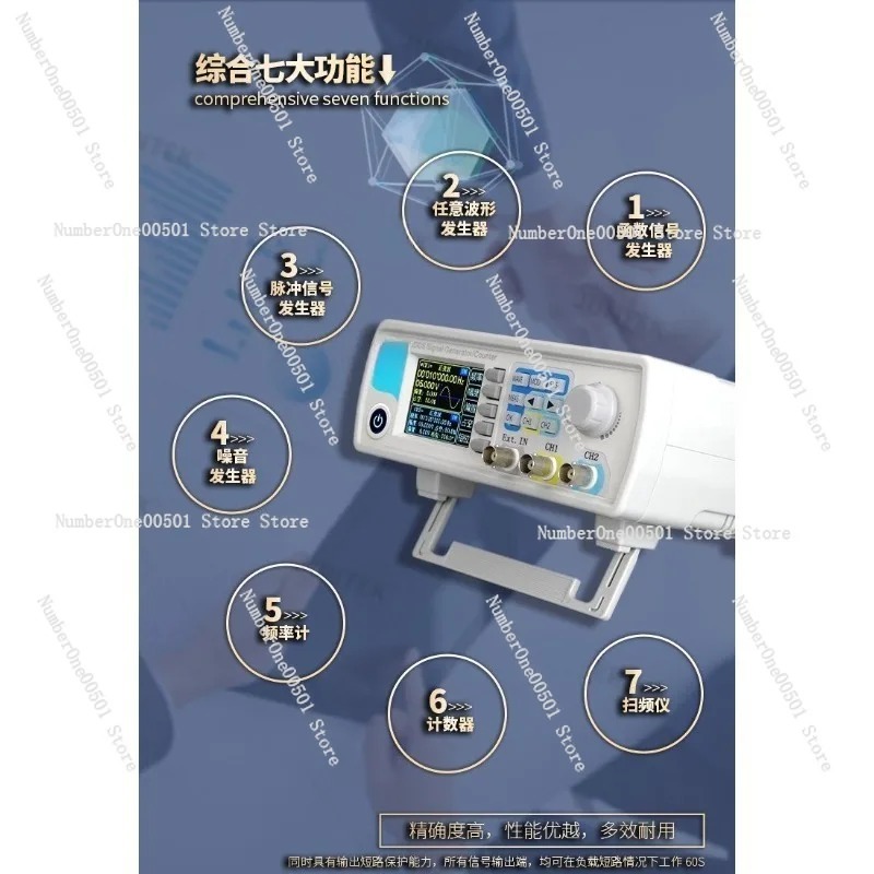 JDS6600 15/30/40/50/60MHz DDS  - Dual Channel Arbitrary Waveform Function Generator 60Mhz ulasan dan harga
