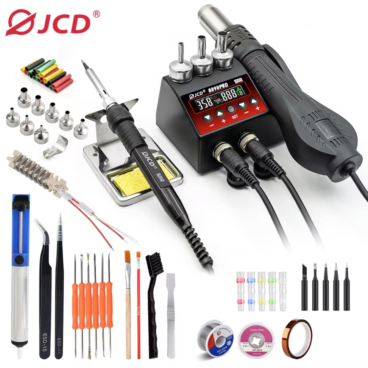 Stasiun solder pengerjaan ulan - Smd Rework Station Hot Air Soldering 2 In 1 ulasan dan harga