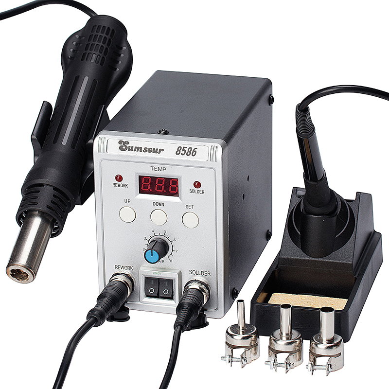 Alat Solder pengerjaan ulang S - Smd Rework Station Hot Air Soldering 2 In 1 ulasan dan harga