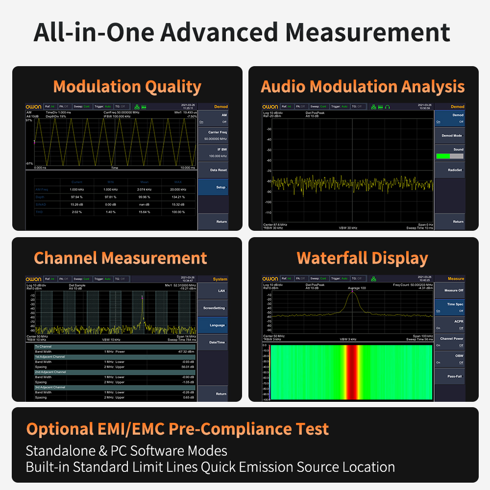 OWON Spectrum Analyzer Dengan  - Spectrum Analyzer Tracking Generator 1.5Ghz ulasan dan harga