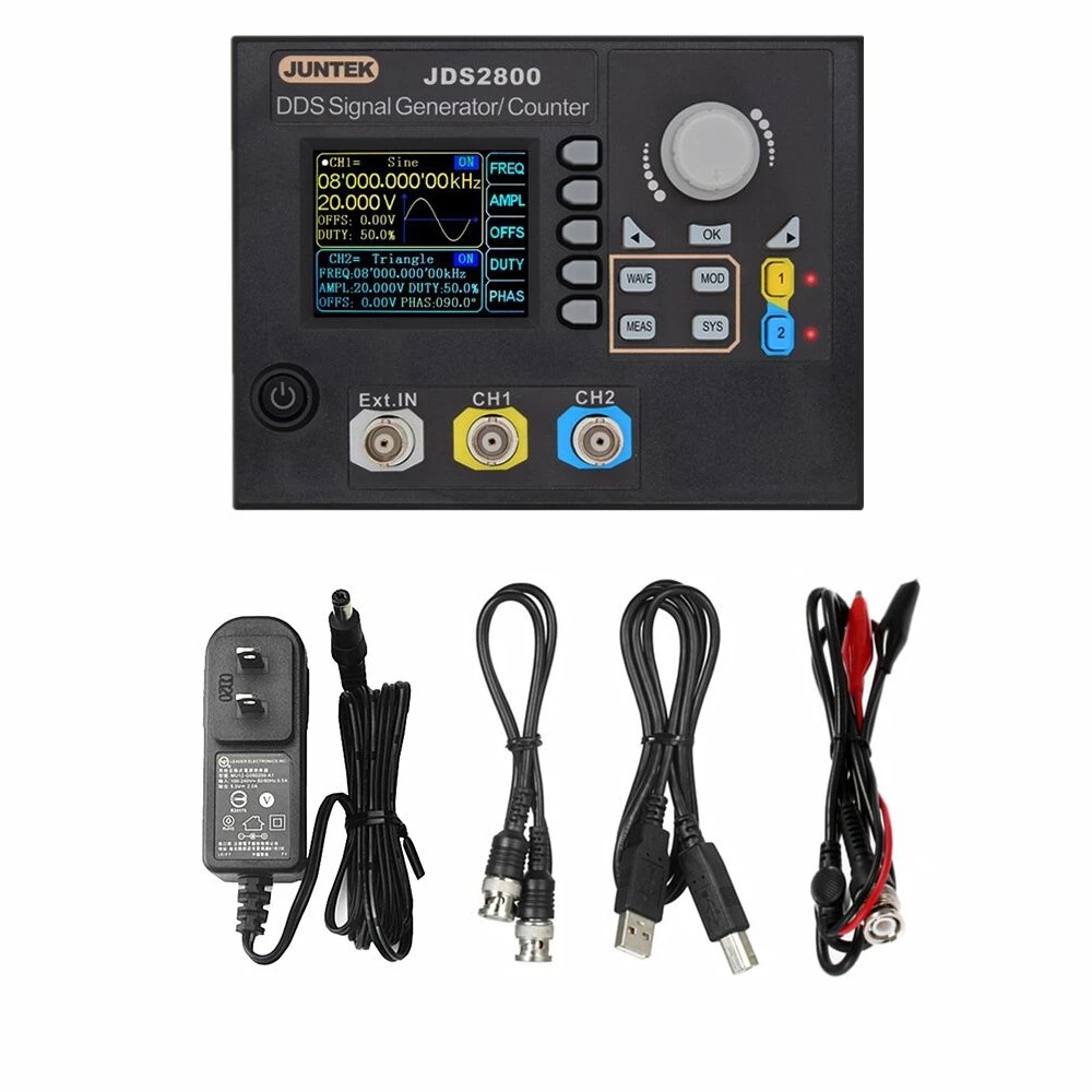 JDS2800-15M Generator sinyal f - Dual Channel Arbitrary Waveform Function Generator 60Mhz ulasan dan harga