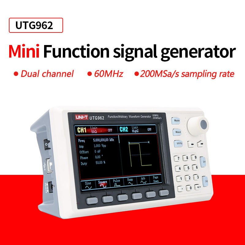 UNI-T UTG932E UTG962E Fungsi S - Dual Channel Arbitrary Waveform Function Generator 60Mhz ulasan dan harga