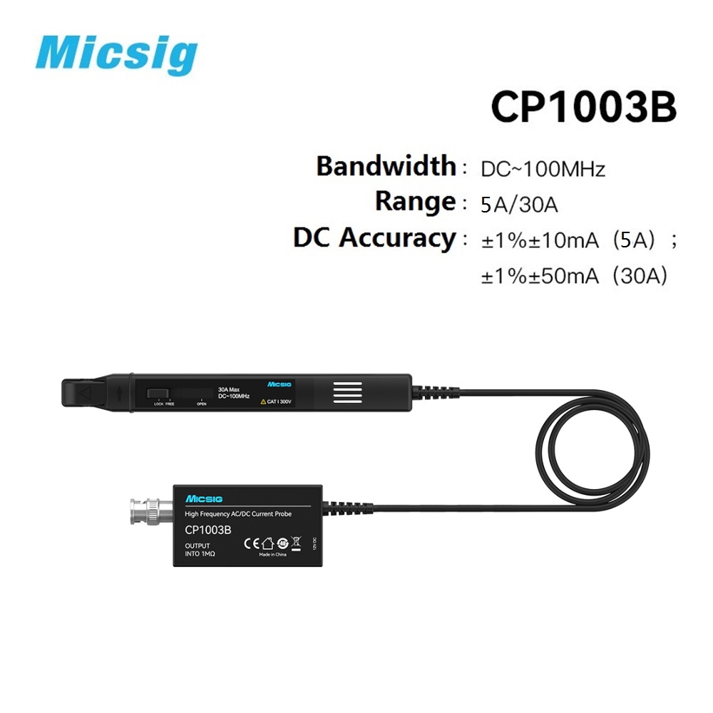 Micsig High Frequency CP1003B  - Current Probe Ac Dc 50Mhz Oscilloscope ulasan dan harga