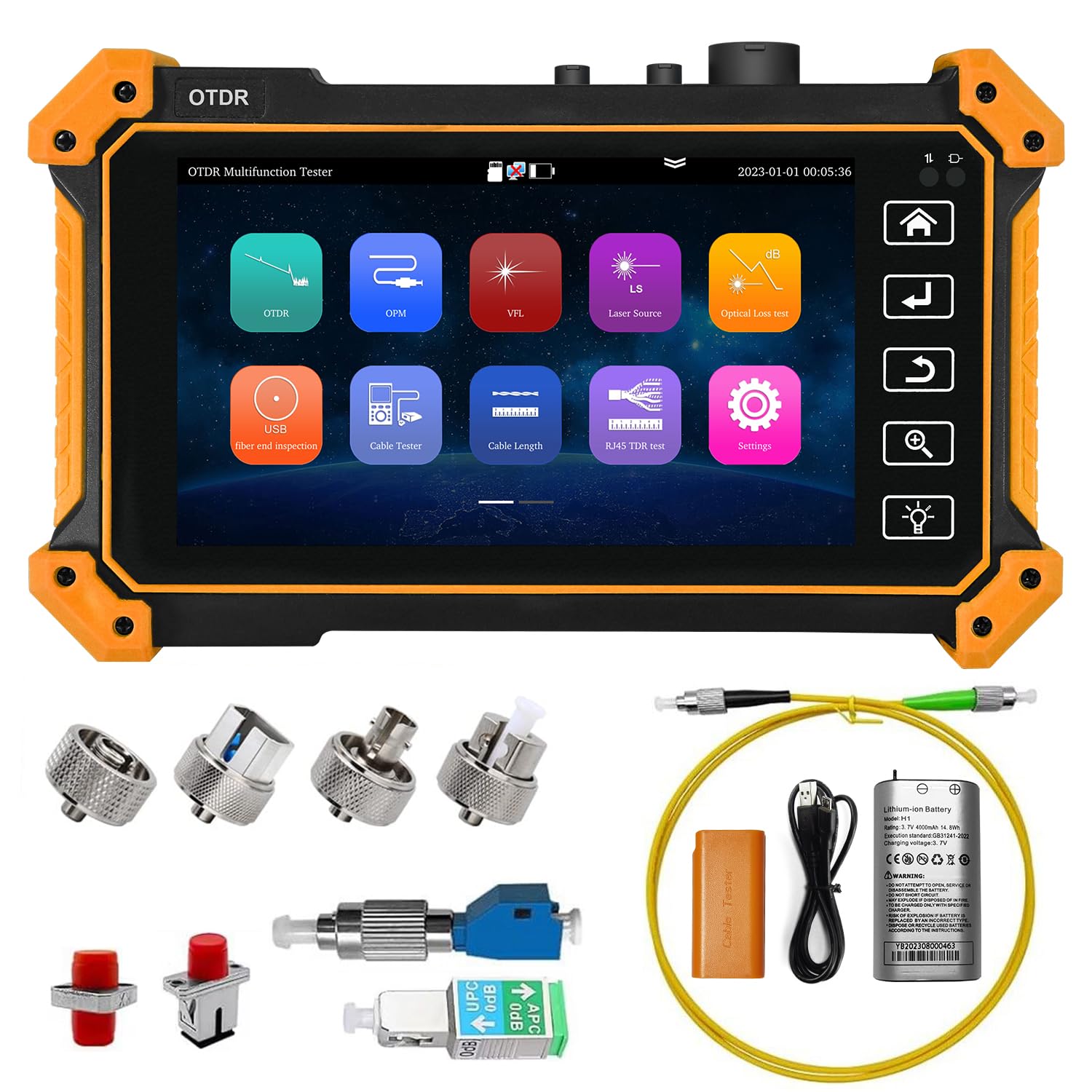 5.5 Inch OTDR Fiber Tester Opt - Optical Time Domain Reflectometer Otdr 1310 1550Nm ulasan dan harga