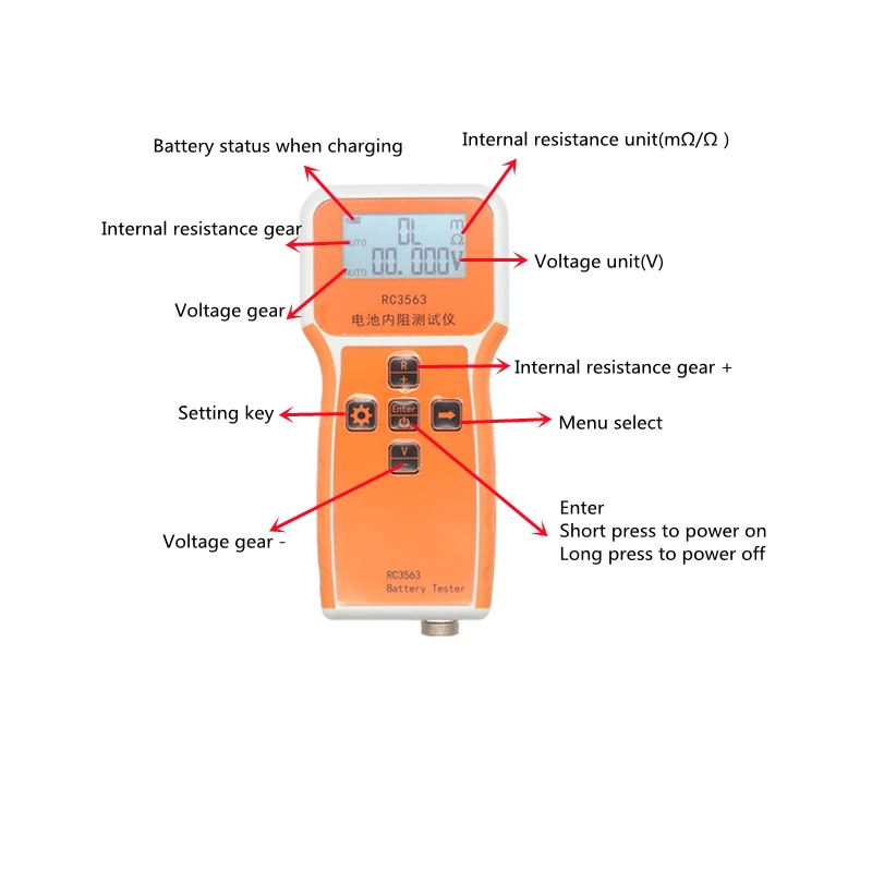 RC3563 Penguji Resistansi Inte - Battery Internal Resistance Tester Four Wire ulasan dan harga