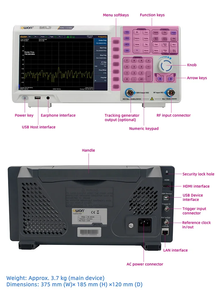 Penganalisis Spektrum 9kHz - 1 - Spectrum Analyzer Tracking Generator 1.5Ghz ulasan dan harga